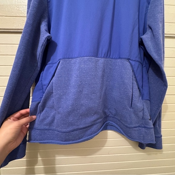 Nike Yoga Dri Fit Hoodie Indigo Blue - Picture 6 of 9
